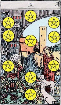 Tarot Zehn der muenzen