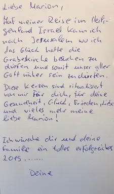 Danke Brief Weiße Magie