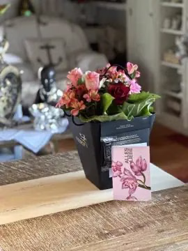 Blumentopf zum Geburtstag