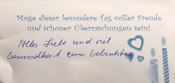 alles Gute Marion