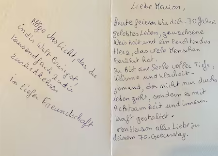 Zu deinem besonderen Geburtstag