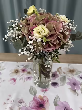 Danke für den Besuch und die Blumen