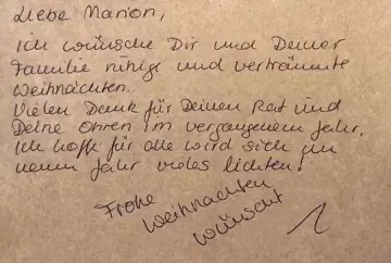 Frohe Weihnachten liebe Marion