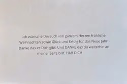 Danke Brief Damona