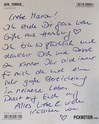 Grüße aus Hamburg fuer Marion