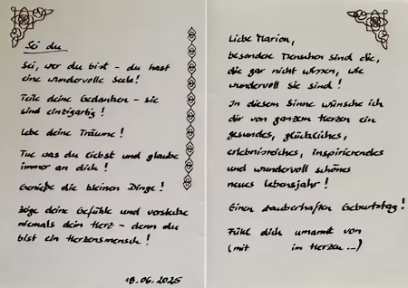 Geburtstagspost für dich!