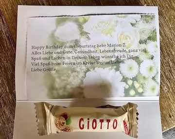 Brief zum Geburtstag