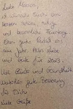 Wünsche für Marion