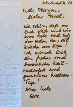 Gruss zum Weihnachten 2023 