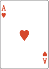 Skatkarten Herz Ass