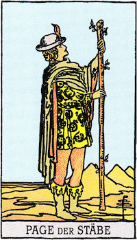 Page der Stäbe