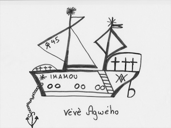 Voodoo Veve Agwe